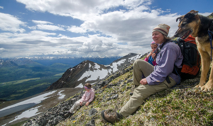 Shorty Creek Trail, Mount Barker im Kluane National Park