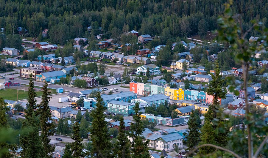 Ehemalige Goldgräberstadt Dawson City